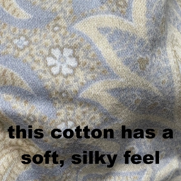 sheet full fitted RAYMOND WAITES cotton India paisley blues - Picture 8 of 9